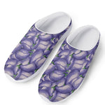 Watercolor Eggplant Print Mesh Casual Shoes