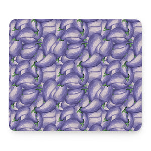 Watercolor Eggplant Print Mouse Pad