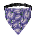 Watercolor Eggplant Print Over The Collar Dog Bandana