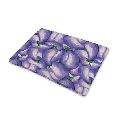Watercolor Eggplant Print Pet Cooling Mat Cover