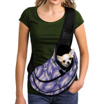 Watercolor Eggplant Print Pet Sling Carrier