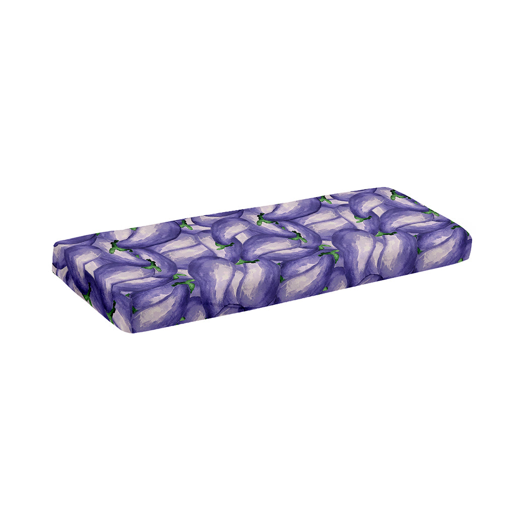 Watercolor Eggplant Print Piano Keyboard Cover
