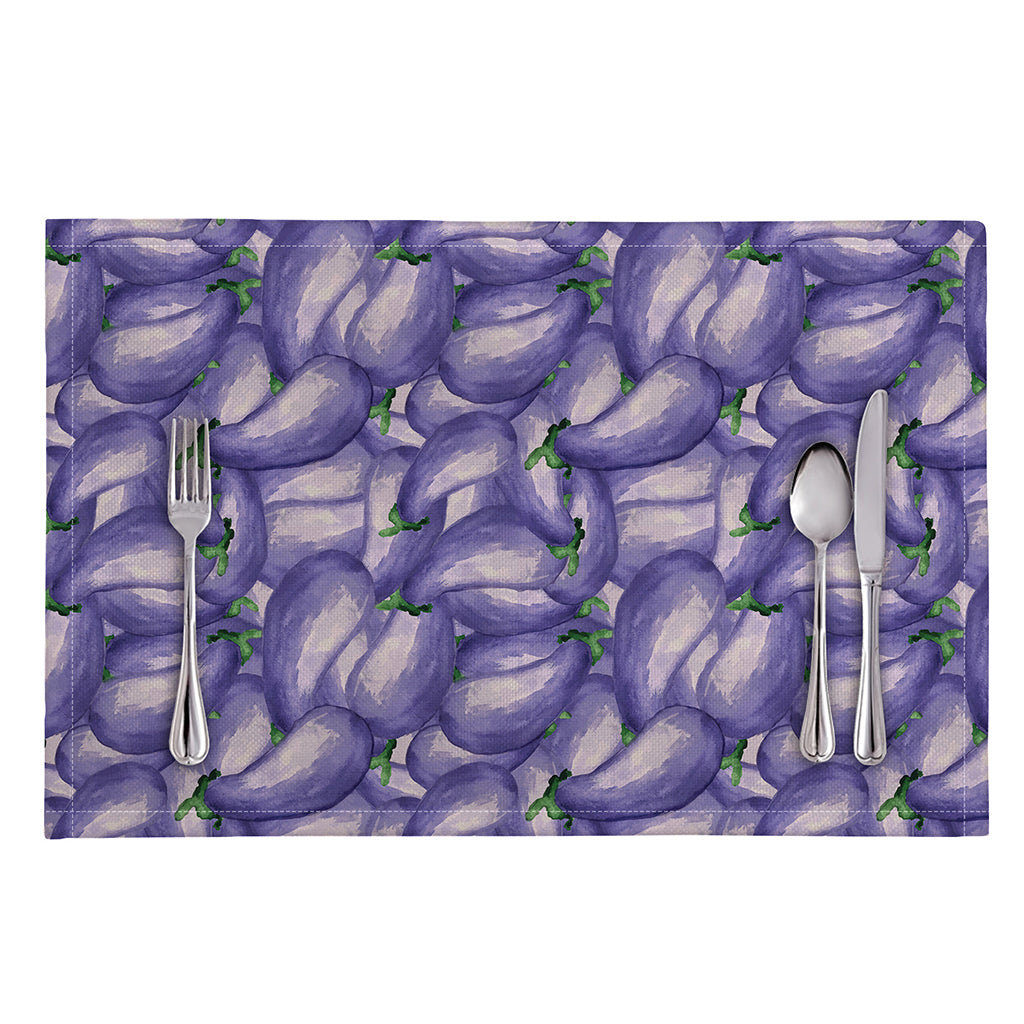 Watercolor Eggplant Print Placemat