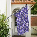 Watercolor Eggplant Print Polyester Flag