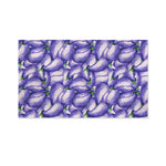 Watercolor Eggplant Print Polyester Flag