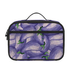 Watercolor Eggplant Print Portable Lunch Bag