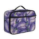 Watercolor Eggplant Print Portable Lunch Bag