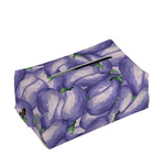 Watercolor Eggplant Print Rectangle Tissue Box Cover
