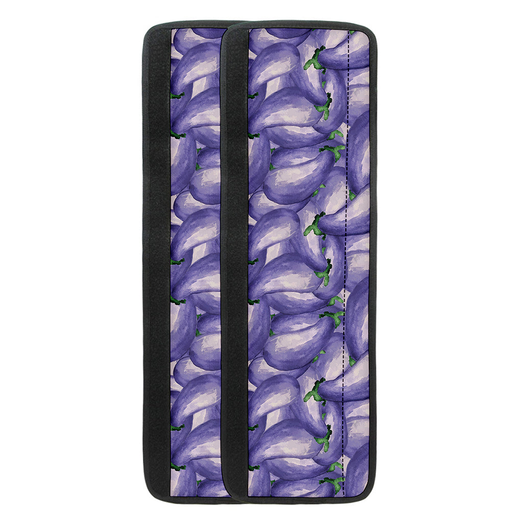 Watercolor Eggplant Print Refrigerator Handle Covers