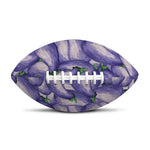 Watercolor Eggplant Print Rugby Ball