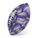Watercolor Eggplant Print Rugby Ball