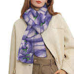 Watercolor Eggplant Print Scarf