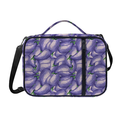 Watercolor Eggplant Print Shoulder Strap Bible Bag