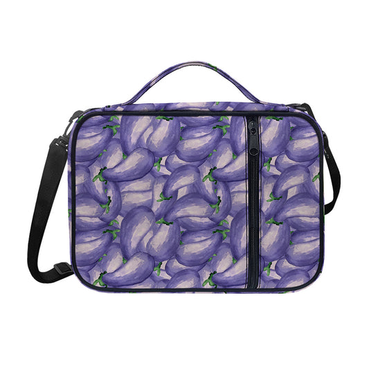 Watercolor Eggplant Print Shoulder Strap Bible Bag
