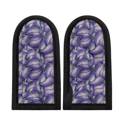 Watercolor Eggplant Print Skillet Handle Cover