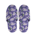 Watercolor Eggplant Print Slippers