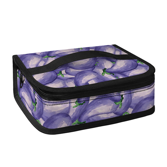 Watercolor Eggplant Print Small Lunch Bag