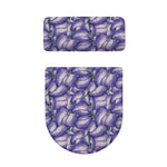 Watercolor Eggplant Print Toilet Lid And Tank Cover Set