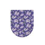 Watercolor Eggplant Print Toilet Lid Cover