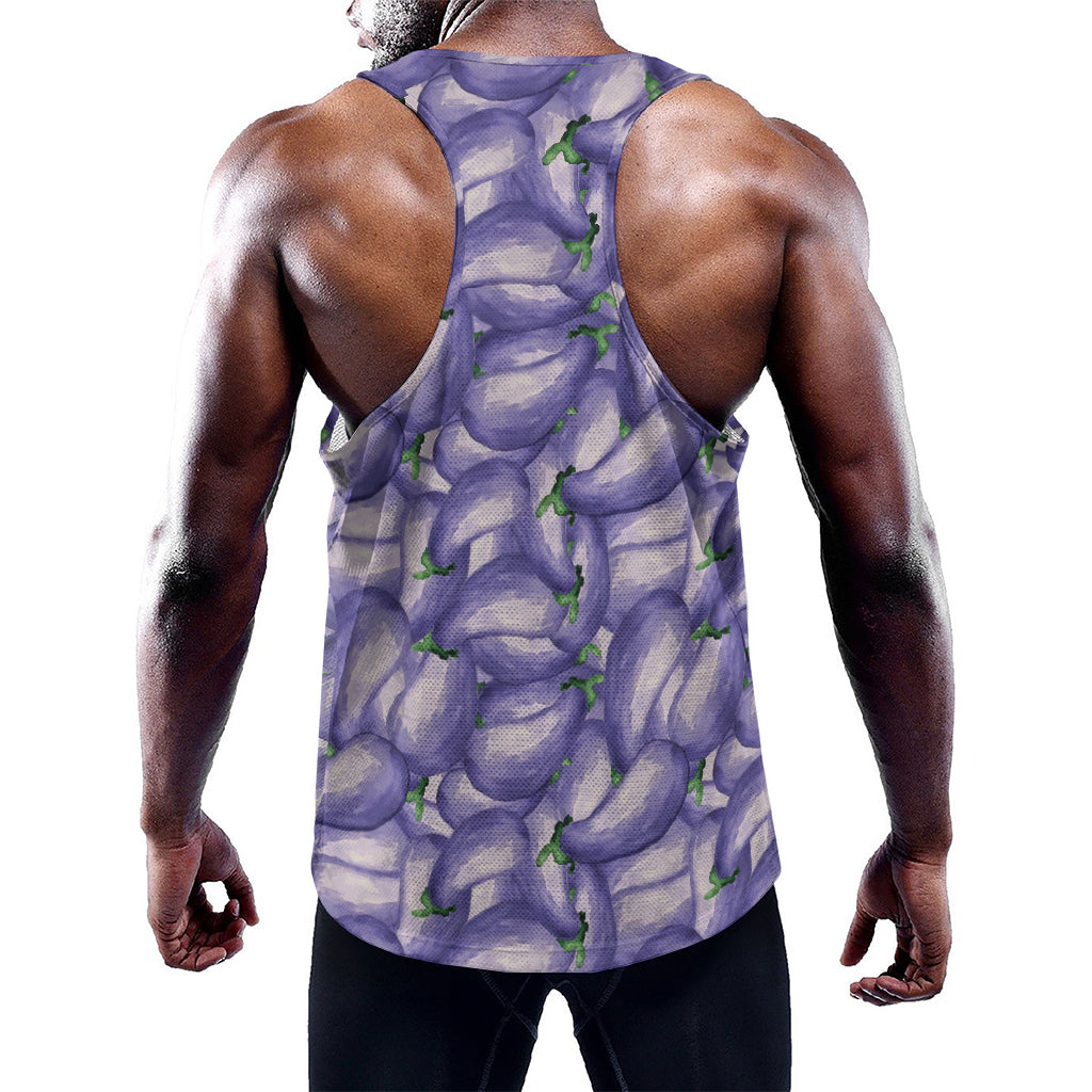 Watercolor Eggplant Print Training Tank Top