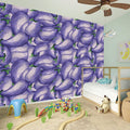 Watercolor Eggplant Print Wall Sticker