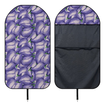 Watercolor Eggplant Print Waterproof Car Seat Cover
