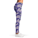 Watercolor Eggplant Print Women's Leggings