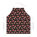 Watercolor Flamingo Pattern Print Adjustable Apron