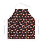 Watercolor Flamingo Pattern Print Adjustable Apron