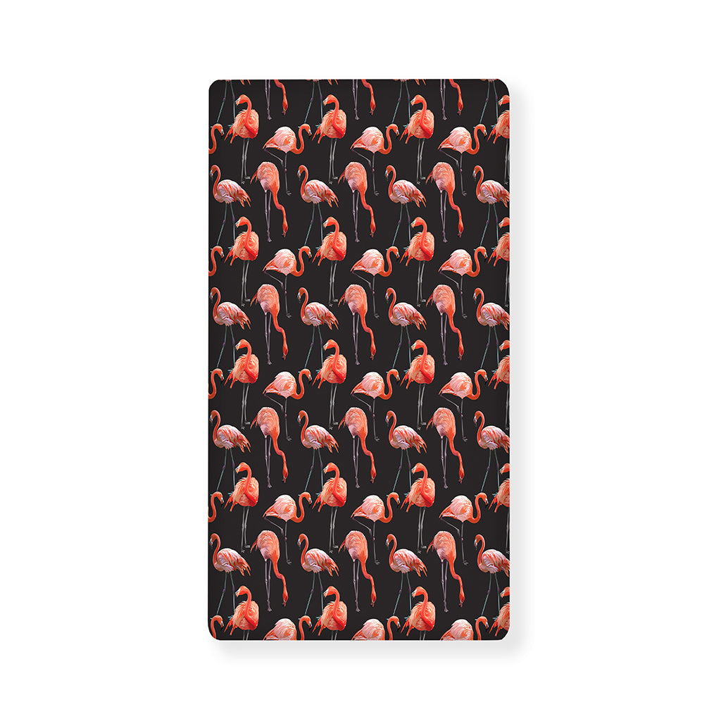 Watercolor Flamingo Pattern Print Baby Crib Sheet