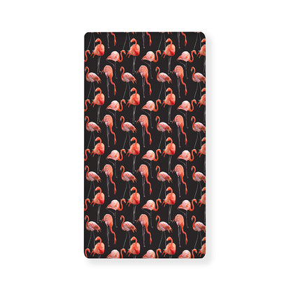 Watercolor Flamingo Pattern Print Baby Crib Sheet