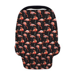 Watercolor Flamingo Pattern Print Baby Seat Cover