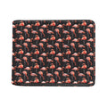 Watercolor Flamingo Pattern Print Bifold Wallet
