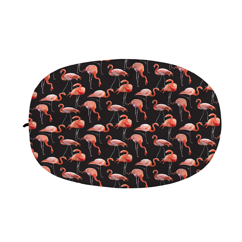 Watercolor Flamingo Pattern Print Car Side Mirror Covers