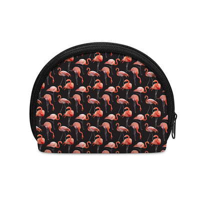 Watercolor Flamingo Pattern Print Coin Purse