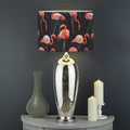 Watercolor Flamingo Pattern Print Drum Lamp Shade