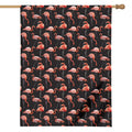 Watercolor Flamingo Pattern Print House Flag