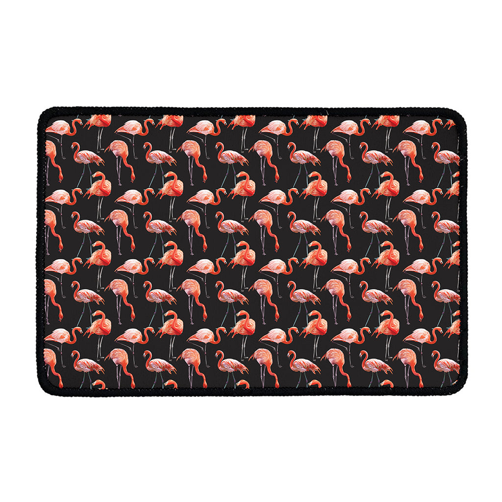 Watercolor Flamingo Pattern Print Kitchen Mat
