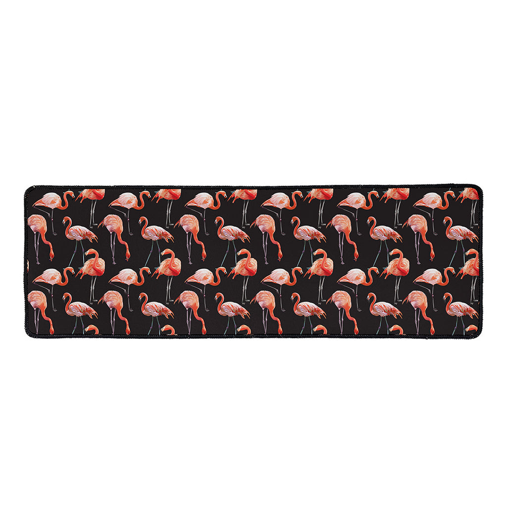 Watercolor Flamingo Pattern Print Long Kitchen Mat