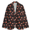 Watercolor Flamingo Pattern Print Men's Blazer