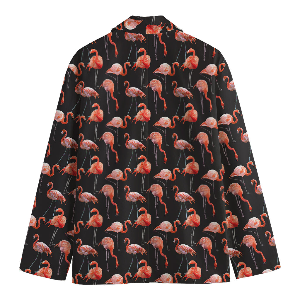 Watercolor Flamingo Pattern Print Men's Blazer