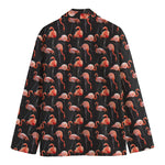 Watercolor Flamingo Pattern Print Men's Blazer