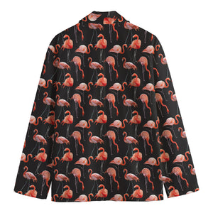 Watercolor Flamingo Pattern Print Men's Blazer