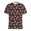 Watercolor Flamingo Pattern Print Men's Sports T-Shirt