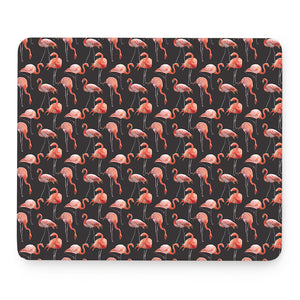 Watercolor Flamingo Pattern Print Mouse Pad