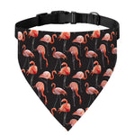 Watercolor Flamingo Pattern Print Over The Collar Dog Bandana
