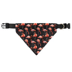 Watercolor Flamingo Pattern Print Over The Collar Dog Bandana