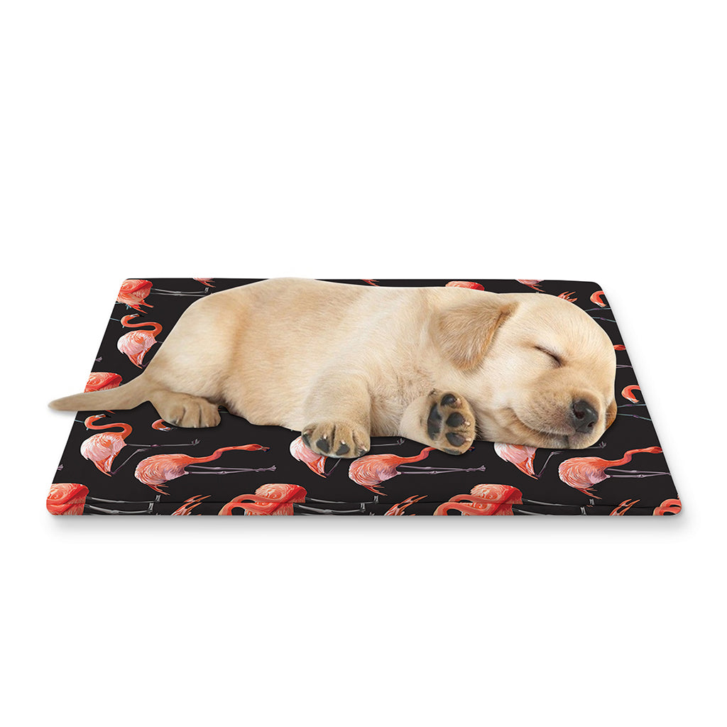 Watercolor Flamingo Pattern Print Pet Cooling Mat Cover