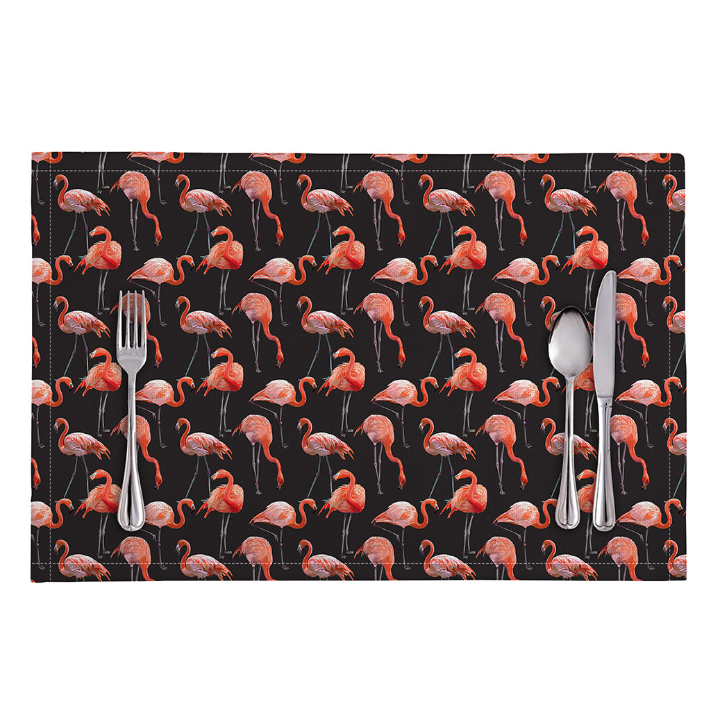 Watercolor Flamingo Pattern Print Placemat