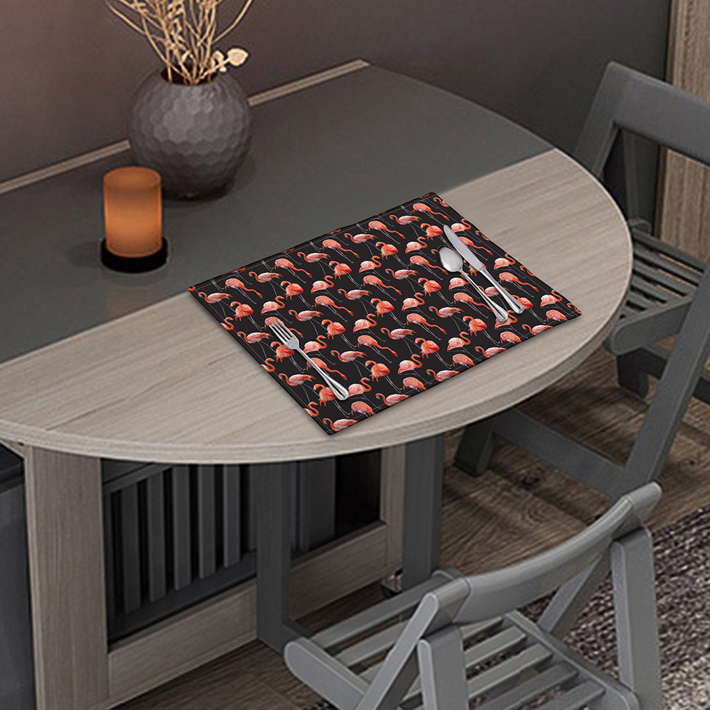 Watercolor Flamingo Pattern Print Placemat